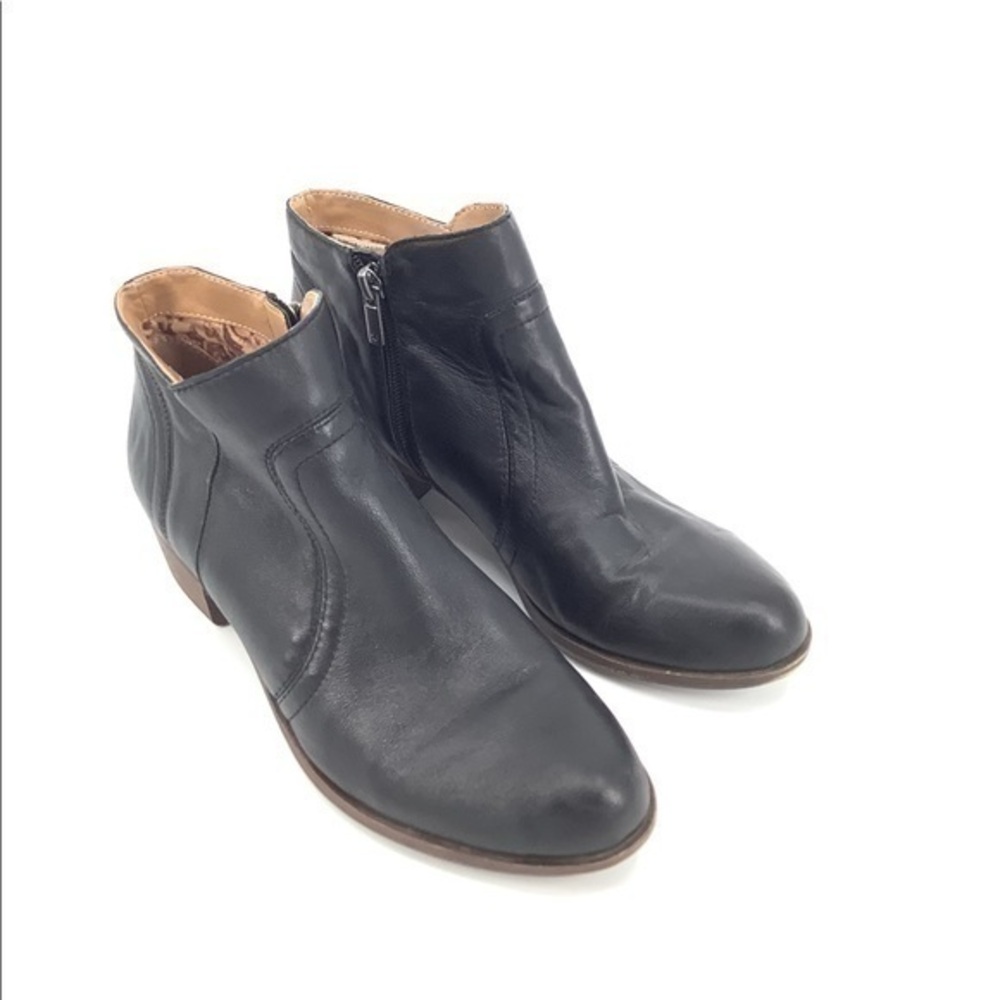 Lucky Brand Soft Leather Bootie Size 8 Black